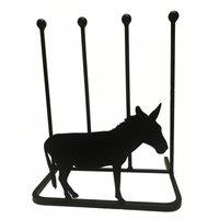 Poppyforge 2 Pair Boot Rack - Donkey - Steel - L29 x W39 x H48 cm - Black