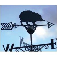 Poppyforge Hedgehog Weathervane - Powder Coated Steel Wind Vane - Steel - Black