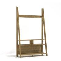 Lemon Pavilion Furniture Tiva Ladder TV Unit - MDF - L38.6 x W105 x H175.4 cm - Oak in Brown | Size: 1 Pack