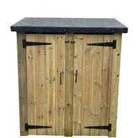 Churnet Valley Garden Furniture Ltd Double Tool Store - Timber - Minimal Assembly Required in Brown