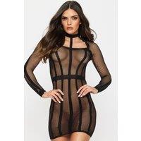 Ann Summers Women's Jupiter Dress in Black | Size: 2XS-XS