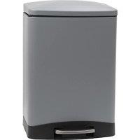 Calitek 12L Pedal Bin Soft Close Inner Bucket 39x27x22cm Grey | Size: 39 x 27 x 22 cm