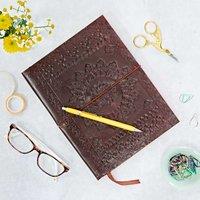 Paper High Large Brown Embossed Notebook
