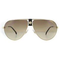 Aviator Gold Brown Gradient Sunglasses