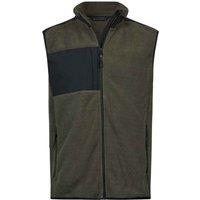 TEE JAYS Men's Mountain Fleece Body Warmer in Dark Green | Size: Small