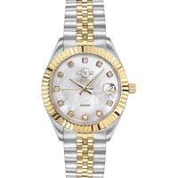 Naples Silver Dial 12404 Two Tone Swiss Quartz Watch
