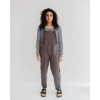 Turtledove London Women's Lila Charcoal Dungarees | Size: 12