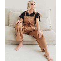 Turtledove London Women's Erin Brown Dungarees | Size: 12