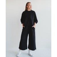 Turtledove London Women's Noor Black Wide Leg Trousers | Size: 18