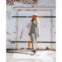 Turtledove London Women's Erin Multicolour Stripe Print Dungarees | Size: 14-18