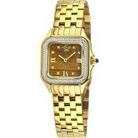 GV2 Milan Women's Tiger Eye Dial IPYG Stainless Steel Bracelet Watch