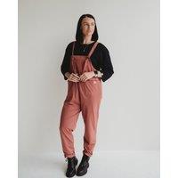 Turtledove London Women's Lila Red Dungarees | Size: 14-18