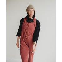 Turtledove London Women's Erin Red Dungarees | Size: 14-18