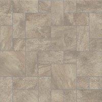 Vinyl Flooring UK Brown Stone Effect 3.8mm Felt Backed Vinyl Flooring Sheet | Size: 3000mm x 2000mm