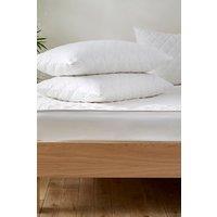 Martex Cotton Quilted Mattress & Pillow Protector Set in White | Size: Single