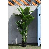 190cm Artificial Tropical Plant with Plastic Flowerpot Home and Office Plant Decoration
