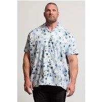 BadRhino Men's Flower Revere Collar Shirt in White | Size: 4XL