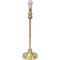 ValueLights Maggie Metal Candlestick Slim Table Lamp Base in Gold
