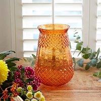 Paper High Orange Repurposed Glass Vase