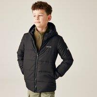 Regatta Halkner Thermoguard Insulated Padded Jacket in Jet Black | Size: 5-6 Years
