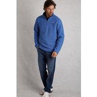 Weird Fish Men's Newark 1/4 Zip Grid Fleece in Blue | Size: 5XL