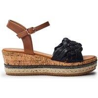 b.soleful Women's 'Sonal' Porvair Sandals in Black | Size: 5