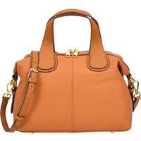 House of Leather Women's Womens Real Leather Handbag Small Cross Body Shoulder Bag Dahlia Black in Light Tan