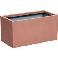 Primrose Weather Resistant Outdoor Zinc Trough Planter Copper Finish 64cm