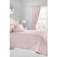 Dreams & Drapes 'Blossom' Floral Quilted Bedspread in Rose