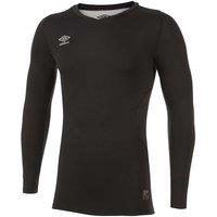 Umbro Men's Elite V Neck Base Layer Top in Black | Size: 4XL