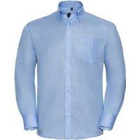 Russell Collection Men's Ultimate Non-Iron Long-Sleeved Formal Shirt in Light Blue | Size: 15.5 in