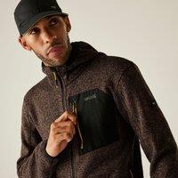 Regatta Men's Newhill Stretch Insulated Hooded Fleece in Brown | Size: 3XL