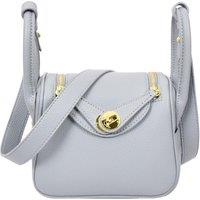 Womens Faux Leather Shoulder Bag Mini Fashion Handbag Celeste White