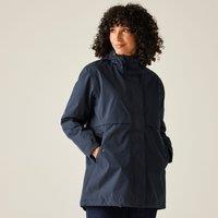 Regatta Women's Brielly Hooded Waterproof Breathable Insulated Jacket in Navy | Size: 12