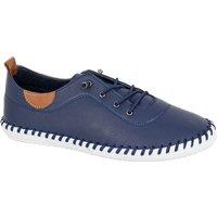Mod Comfys Women's Leather Trainers in Navy | Size: 8