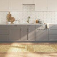 Berkfield Home Rug Rectangular Light Natural70x300 cm Bamboo in Beige | Size: Medium