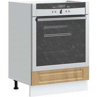 Berkfield Home Oven Cabinet Porto Artisan Oak Engineered Wood in Brown