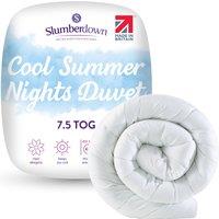 Slumberdown Cool Summer Nights 7.5 Tog Summer Duvet in White | Size: King