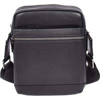 House of Leather Men's Mens Real Leather Cross Body Bag Organiser Pouch Justin Black | Size: Small
