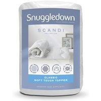 Snuggledown Luxury Quilted Mattress Protector with Soft Touch Finish & Elasticated Straps in White | Size: Double