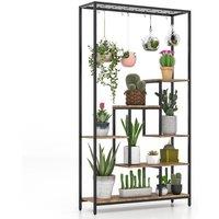 Costway 6-tier Tall Plant Stand 180cm Metal Indoor Corner Plant Shelf Display Rack