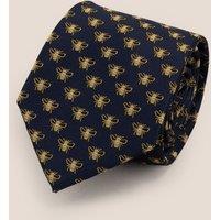 Oswin Hyde Men's Bee Navy Tie