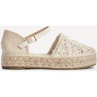 Linzi Women's Adelina Beige Woven Espadrille Sandals | Size: 6-Standard Fit