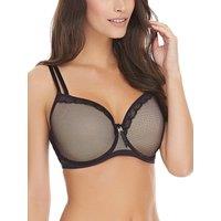 Freya Women's Idol Allure Moulded Balcony Bra in Black | Size: 32B