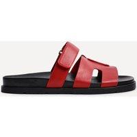 Linzi Women's Emmy Red Faux Leather Sandals | Size: 6-Standard Fit