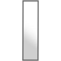 Orsina Versatile Over Door Plastic Frame Mirror, Sleek Mirror For Home, Durable Arched Mirror For Bedroom in Grey