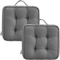 Ezysleep Outdoor / Indoor Set of 2 Seat Cushions in Grey | Size: 40 cm x 40 cm