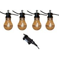 Samuel Alexander 4.5m Set of 10 Connectable Festoon Bulb Lights in Warm White