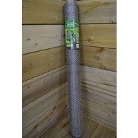 Samuel Alexander 2 Pack of 10m Galvanised Metal Chicken Garden Wire Netting / Fencing in Grey