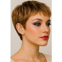 Otis Jaxon London Single Sterling Silver Double Circle Topaz Ear Cuff Earrings | Size: Small